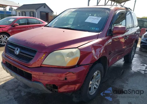 2004 Honda Pilot Ex-L из США, поврежденный, VIN 2HKYF18544H583527